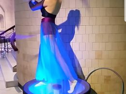Blue LED Podiums Blue LED Podiums