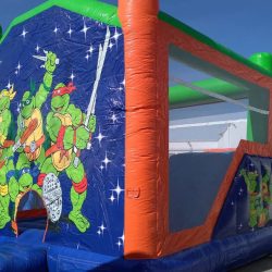 NEW - 15′ L x 15′ W x 13′ H Ninja Turtle Bounce House