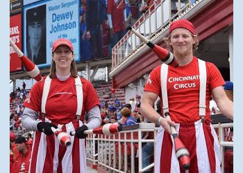 Stilt Walkers Cincinnati Reds Opening Day