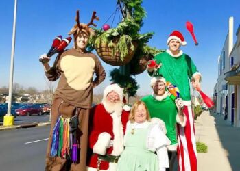 Christmas Stilt Walkers Cincinnati